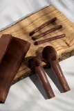 So Eco Mini Travel Sculpting Set - Косметический набор кистей для макияжа с чехлом, 6 шт — фото 4