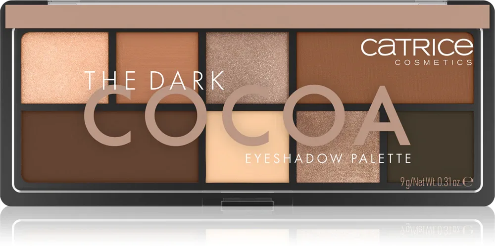 Палетка теней для век Catrice The Dark Cocoa с матовыми и блестящими оттенками, 9 г