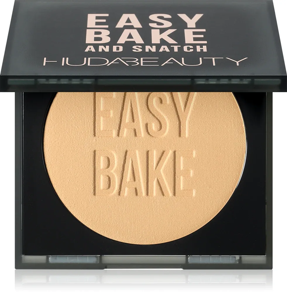 Huda Beauty Easy Bake and Snatch Brightening and Setting Powder - Пудра фиксирующая для мгновенного сияния, 8.5 г, оттенок Kunafa