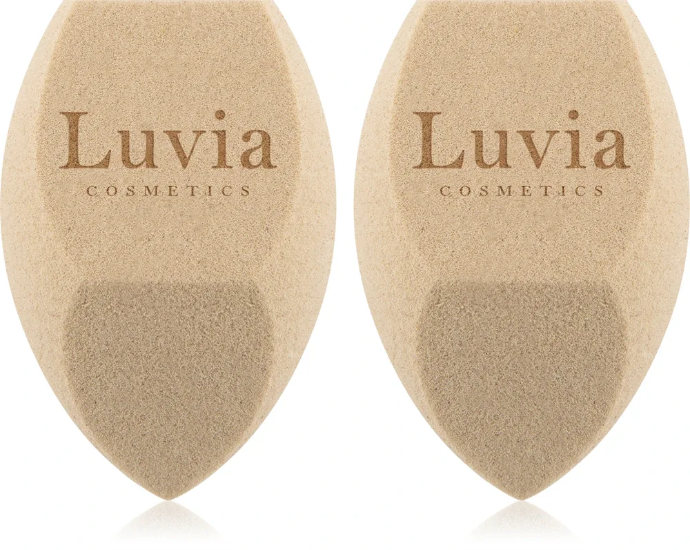Спонжи для макияжа Luvia Cosmetics Tea Make-up Sponge Set для тонального средства, с ультрамягкой поверхностью, 2 шт