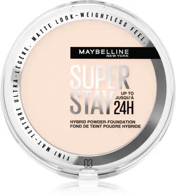 MAYBELLINE NEW YORK SuperStay 24H Hybrid Powder-Foundation - Компактное матирующее пудровое тональное средство, 9 г