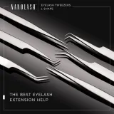 Пинцет для накладных ресниц Nanolash Eyelash Tweezers L Shape, нержавеющая сталь, 1 шт — фото 4