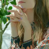 Гель-стикеры для ногтей ohora Gel Nail Sticker N Afterglow, набор оттенков с глиттером, 30 шт, оттенок ND-196 — фото 4