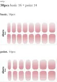 Гель-стикеры для ногтей ohora Gel Nail Sticker N Milk Rose, бело-розовые, с блестящим финишем, 1 шт, оттенок ND-173 — фото 5