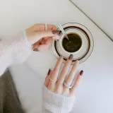 Гель-стикеры для ногтей ohora Gel Nail Sticker N Roasting, коричнево-бежевые, с блестящим финишем, 1 шт, оттенок ND-312 — фото 2