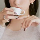Гель-стикеры для ногтей ohora Gel Nail Sticker N Roasting, коричнево-бежевые, с блестящим финишем, 1 шт, оттенок ND-312 — фото 3