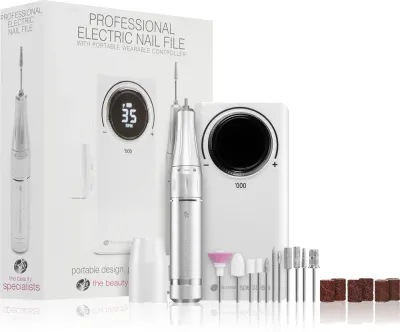 Пилка для ногтей RIO Professional Electric Nail File электрическая, 66 насадок, 1 шт