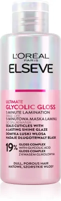 L’Oreal Paris Elseve Glycolic Gloss - Маска для волос, разглаживающая и восстанавливающая поврежденные волосы, 200 мл