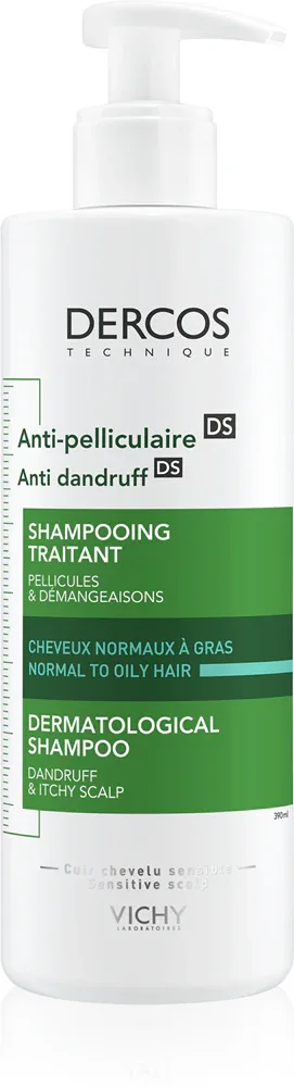 Vichy Dercos Anti-Dandruff - Шампунь против перхоти для нормальных и склонных к жирности волос