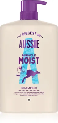 Aussie Miracle Moist - Увлажняющий шампунь для сухих и поврежденных волос, 1000 мл
