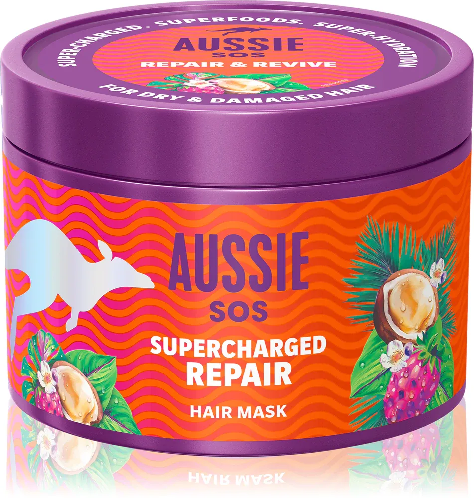 Aussie SOS Supercharged Repair - Маска для волос, 500 мл