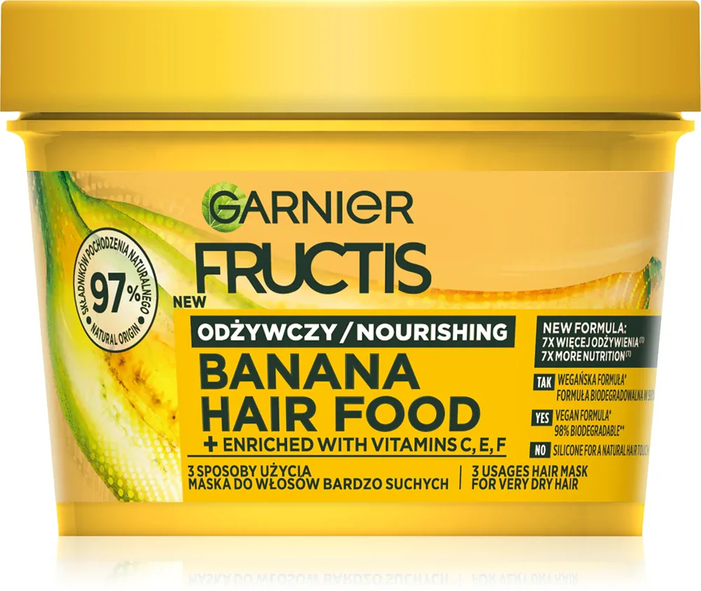 Garnier Fructis Hair Food - Питательная маска для сухих волос, 400 мл
