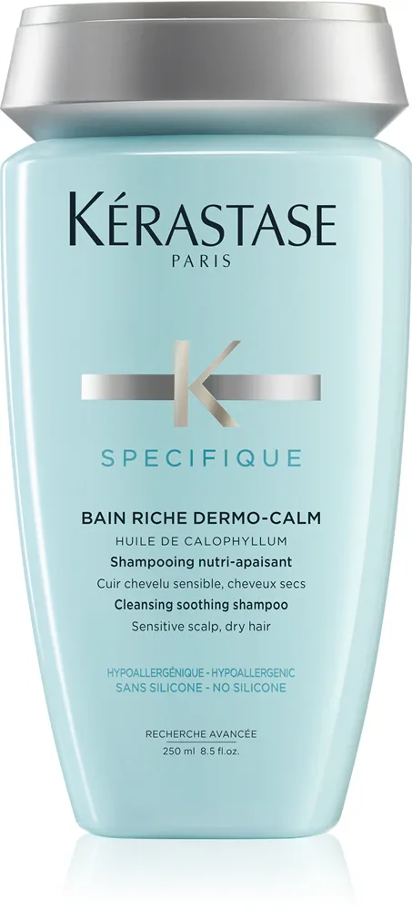 Kerastase Specifique Bain Riche Dermo-Calm - Шампунь для чувствительной кожи головы и сухих волос bez silikonu, 250 мл