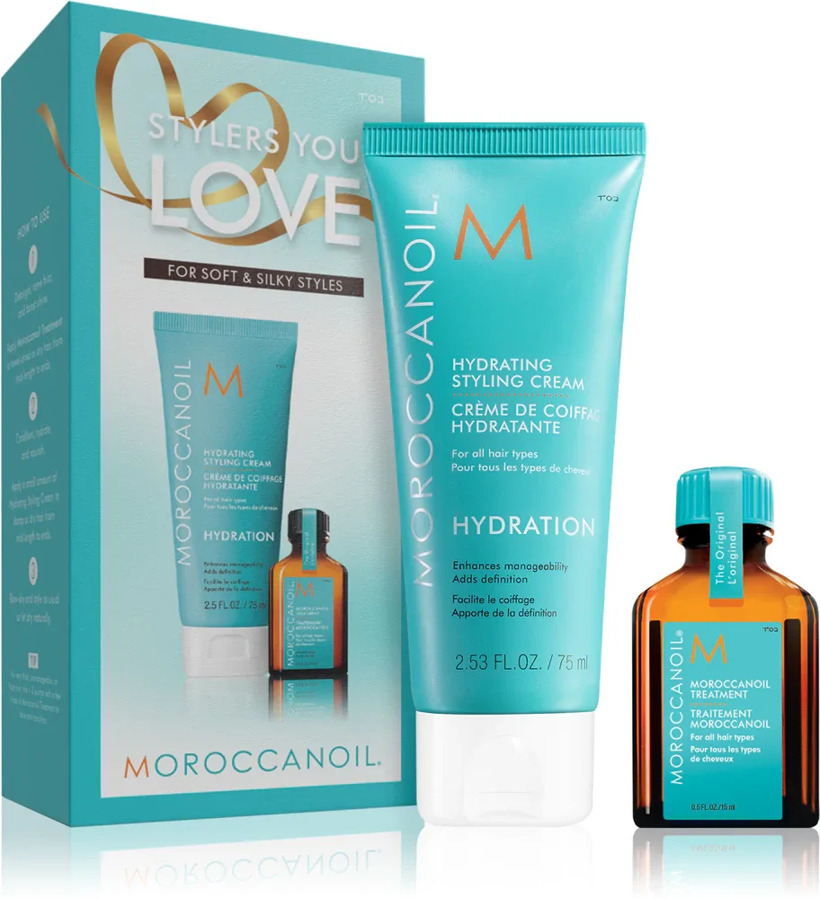 Moroccanoil Hydration Stylers You Love - Набор питательных и увлажняющих средств для всех типов волос для всех типов волос, 2 шт