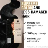 Schwarzkopf Creme Supreme - стойкая краска для волос, 60 мл, оттенок 1-0 Natural Black — фото 4