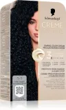 Schwarzkopf Creme Supreme - стойкая краска для волос, 60 мл, оттенок 1-1 Cool Black — фото 1