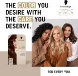 Schwarzkopf Creme Supreme - стойкая краска для волос, 60 мл, оттенок 6-68 Caramel Dark Blonde — фото 3