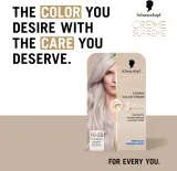 Schwarzkopf Creme Supreme - стойкая краска для волос, 60 мл, оттенок 10-55 Cool Silverblond — фото 3