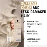 Schwarzkopf Creme Supreme - стойкая краска для волос, 60 мл, оттенок 11-11 Cool Ultra Light Blonde — фото 4