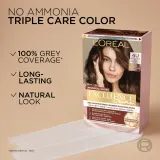 L’Oreal Paris Excellence Universal Nudes - стойкая краска для волос, 1 шт, оттенок 6U — фото 3