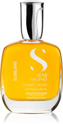 Alfaparf Milano Semi di Lino Sublime Cristalli - Масло для волос, увлажняющее для придания блеска и мягкости