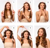 Набор для завивки волос BrushArt Hair Heatless hair curling set без нагрева, с валиком, резинками и зажимом — фото 5