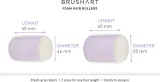 Бигуди для волос BrushArt Hair Foam hair rollers поролоновые, самофиксирующиеся, 8 шт — фото 3