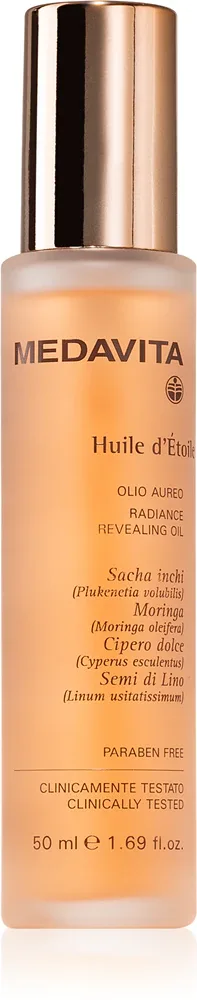 Medavita Huile d'Étolle Radiance Revealing Oil - Масло для волос, питательное для придания блеска и мягкости, 50 мл