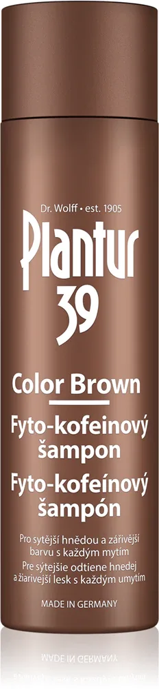Plantur 39 Color Brown - Шампунь с кофеином для волос в оттенках бронзы, 250 мл