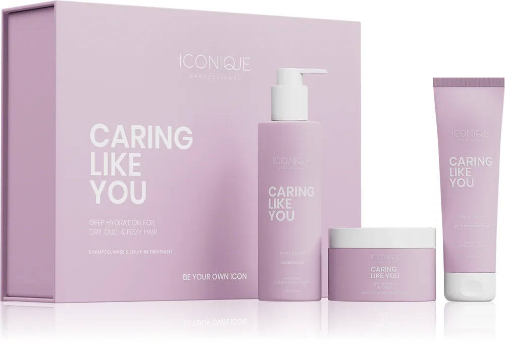 ICONIQUE Professional CARING LIKE YOU Deep Hydration Set - Набор для сухих и поврежденных волос
