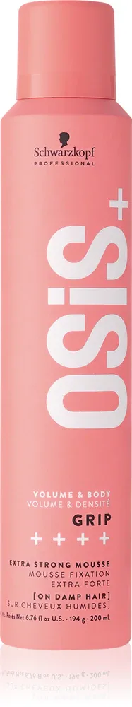 Schwarzkopf Professional Osis+ Grip - Пена для волос с сильной фиксацией, 200 мл