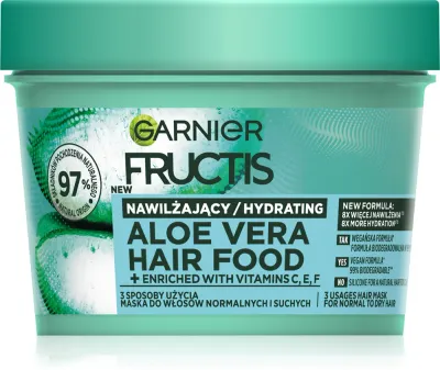 Garnier Fructis Aloe Vera Hair Food - Увлажняющая маска для нормальных и сухих волос, 400 мл
