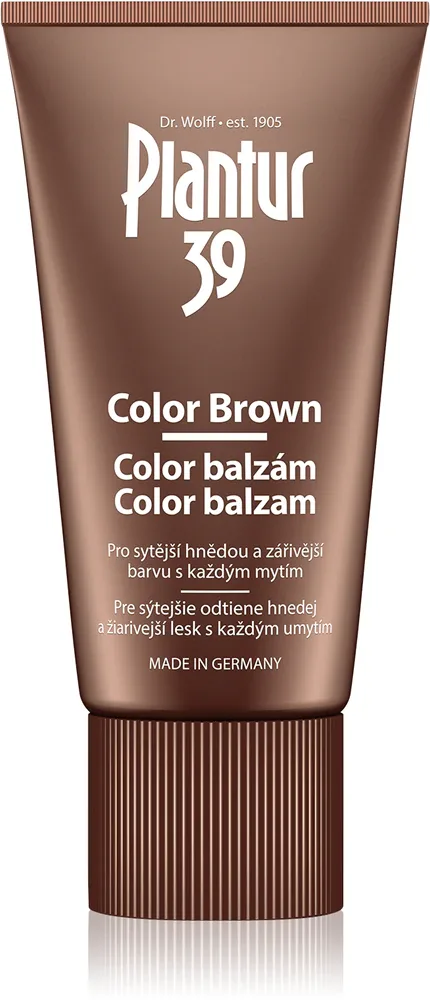 Бальзам для волос Plantur 39 Color Brown кофеиновый, тонирующий, для тёмных волос, 150 мл