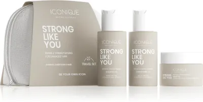 ICONIQUE Professional STRONG LIKE YOU Repair & Strengthening Set - Набор для волос: Зестав падружны до влосов знисзчоных