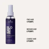 Schwarzkopf Professional Blondme Bond Repair Purple Spray Conditioner - Фиолетовый спрей-кондиционер, 150 мл — фото 6
