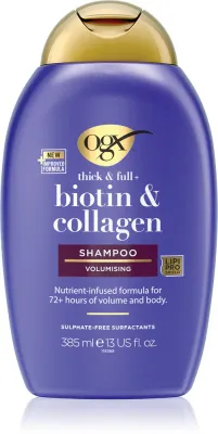 OGX Biotin & Collagen - Шампунь для увеличения объема волос, 385 мл