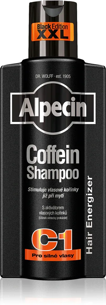 Alpecin Coffein Shampoo C1 Black Edition - шампунь с кофеином для мужчин, стимулирующий рост волос