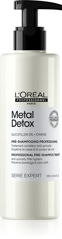 L’Oreal Professionnel Serie Expert Metal Detox - Питательное предварительное уходовое средство для окрашенных и поврежденных волос, 250 мл