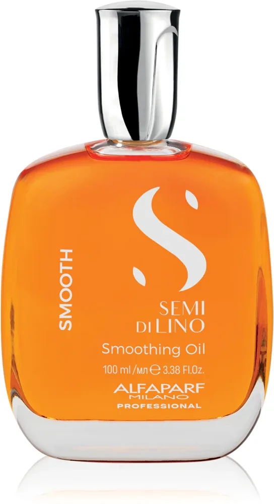 Alfaparf Milano Semi di Lino Smooth - Масло для волос, разглаживающее непослушные и пушистые волосы, 100 мл