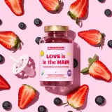 Мармелад жевательный Bloom Robbins LOVE is in the HAIR Hair gummies for new mommies для волос, для беременных и кормящих, 60 шт — фото 3