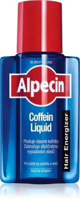 Тоник для волос Alpecin Hair Energizer Caffeine Liquid с кофеином, несмываемый, для ослабленных волос, 200 мл