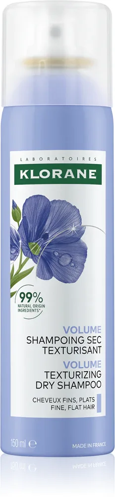 Klorane Flax Fiber - Сухой шампунь для тонких и нежных волос, 150 мл