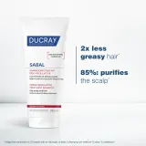 Ducray Sabal - Ухаживающий шампунь для регуляции себума, 200 мл — фото 3