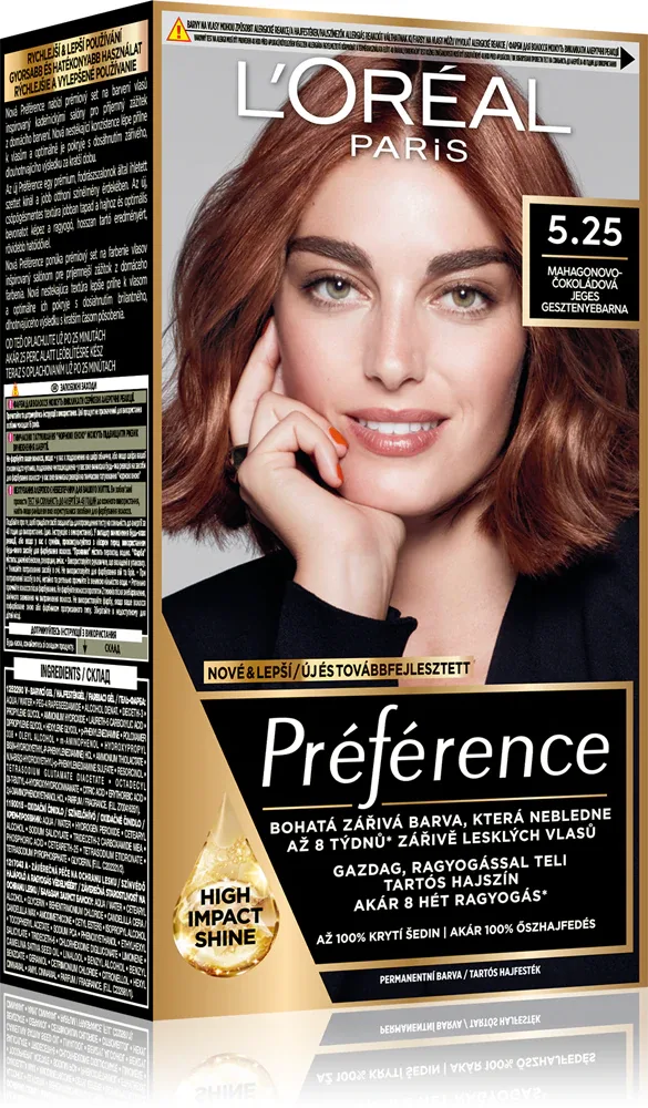 L’Oreal Paris Preference - Краска для волос, 1 шт, оттенок 5.25 Icy Brown