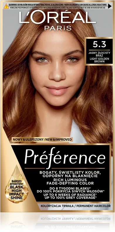 L’Oreal Paris Preference - Краска для волос, 1 шт, оттенок 5.3 Virginie
