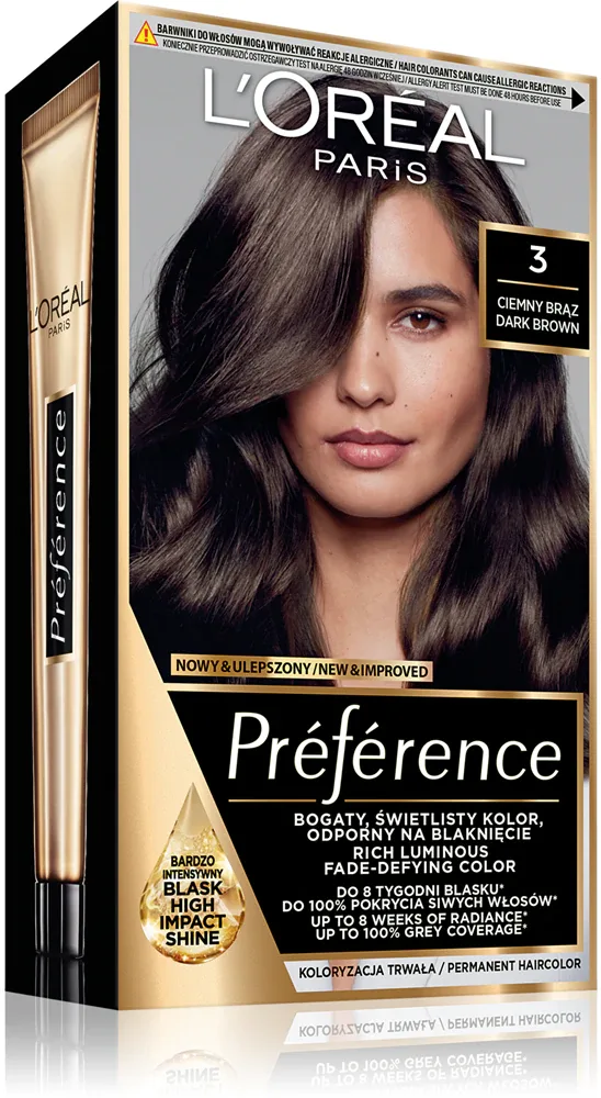 L’Oreal Paris Preference - Краска для волос, 1 шт, оттенок 3 Brasilia