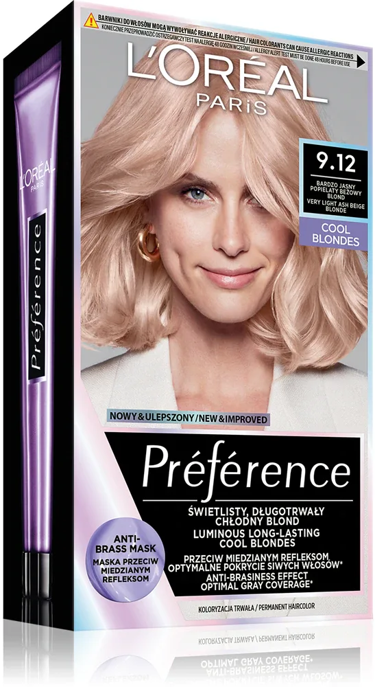 L’Oreal Paris Preference - Краска для волос, 1 шт, оттенок 9.12 SIBERIA