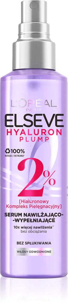 L’Oreal Paris Elseve Hyaluron Plump - Сыворотка для волос с гиалуроновой кислотой, 150 мл