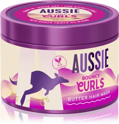 Aussie Bouncy Curls - Увлажняющая маска для кудрявых волос, 500 мл