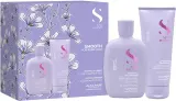 Alfaparf Milano Semi di Lino Smooth Kit - Набор для непослушных и пушистых волос, 2 шт — фото 1